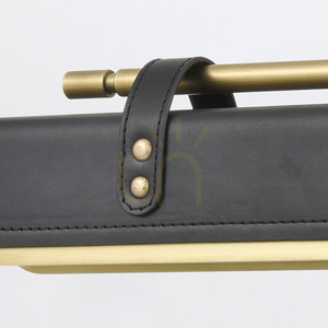 Kinkiet LED VALISE - Vintage mosiądz, skóra smokingowa QUINTIESSE small 6