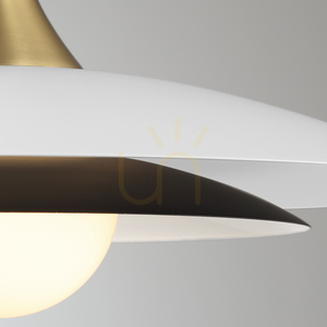Lampa wisząca WELSH - Matowa biel QUINTIESSE 1 Lampa wisząca WELSH - Matowa biel QUINTIESSE small 1