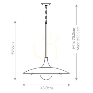 Lampa wisząca WELSH - Matowa biel QUINTIESSE 2 Lampa wisząca WELSH - Matowa biel QUINTIESSE small 2