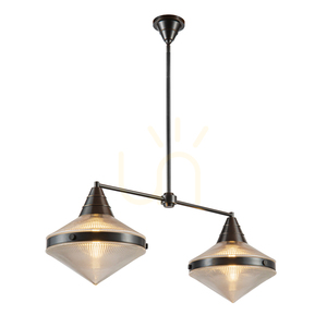 Lampa wyspowa WILLARD - 2 źródła światła - Miejski brąz QUINTIESSE small 1