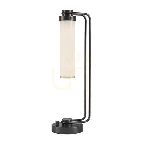 Sprawdź Lampa stołowa WYNWOOD - 1 źródło światła - Miejski brąz QUINTIESSE