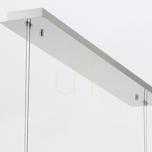 Lampa wyspowa ATOMO - 7 źródeł światła - Polerowany chrom QUINTIESSE small 6
