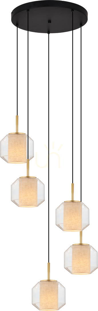 Sprawdź Lampa wisząca Zuma Line SOLIX DU32201A/5L Czarny 5xE27 Lampa wisząca Zuma Line SOLIX DU32201A/5L Czarny 5xE27