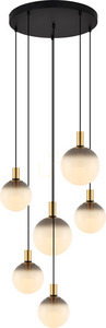 Lampa wisząca Zuma Line NUA DU31774/6L Czarny 6xE27 small 0