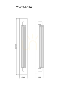 Kinkiet Zuma Line DORIA WL31926/13W Czarny 1xLED 1 Kinkiet Zuma Line DORIA WL31926/13W Czarny 1xLED small 1