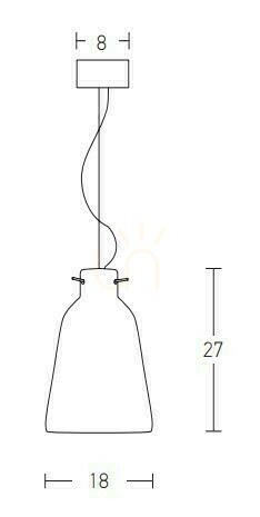 Sprawdź Lampa wisząca Zambelis Clay beżowa glina E27 1x40W Ø18 cm