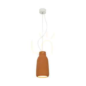 Lampa wisząca Zambelis 1665 gliniana terakotowa 1xE27 Ø13 cm small 0