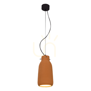 Lampa wisząca Zambelis 1665 gliniana terakotowa 1xE27 Ø13 cm small 2
