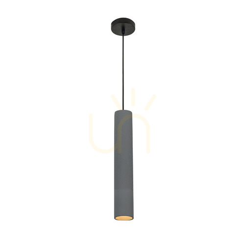 Sprawdź Lampa wisząca betonowa czarna Zambelis GU10 1x35W 40 cm