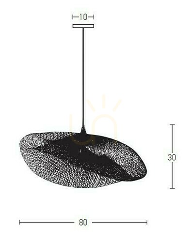 Sprawdź Lampa wisząca Zambelis Bamboo czarna metalowa E27 1x40W
