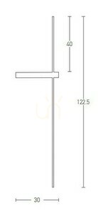 Kinkiet LED Zambelis 12W 3000K czarny aluminiowy small 1
