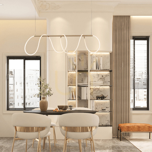 Sprawdź Lampa wisząca LED Zambelis złoty mat 60W 3000K 120 cm