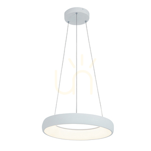 Lampa wisząca Zambelis LED 30W 3000K ściemnialna piaskowa biel Ø40 cm small 0