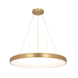 Lampa wisząca Zambelis LED 60W 3000K złota matowa 80 cm ściemnialna small 1