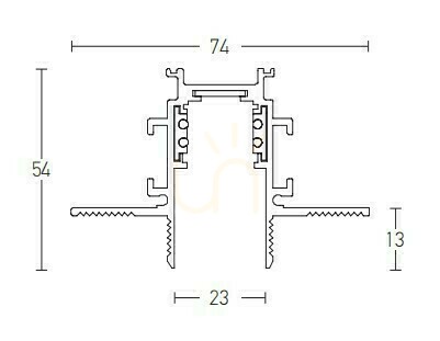 Sprawdź Magnetic Trimless Deep Track 2M White ZAMBELIS