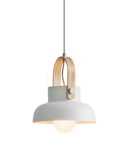 Lampa wisząca Zambelis biały mat metal E27 1x40W 23,5 cm small 0