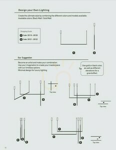 Lampa wisząca LED Zambelis złoty mat 20W 3000K aluminium 140 cm small 3