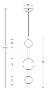 Lampa wisząca LED Zambelis czarna matowa szkło opalowe 12W 3000K 16 cm small 2