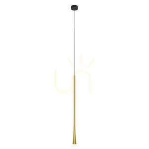 Lampa wisząca LED Zambelis 7W 3000K aluminium czarny mosiądz small 1