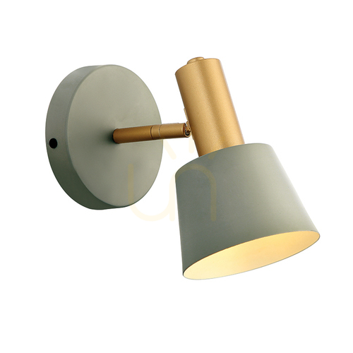 Sprawdź Kinkiet Zambelis E14 szary mat złoty mat metal 18 cm