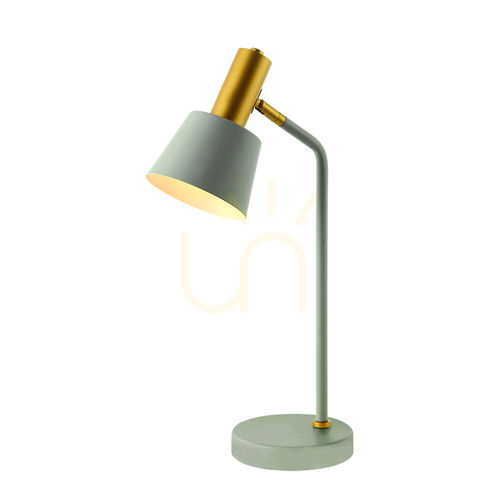Sprawdź Lampa stołowa E14 MAX 25W Żelazo Szaro-złoty Przełącznik ON OFF ZAMBELIS
