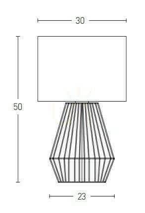 Sprawdź Lampa stołowa E27 MAX 40W Lina konopna i len Naturalny przełącznik ON OFF ZAMBELIS