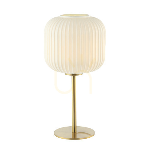 Zobacz Lampa stołowa E27 MAX 40W Materiał szkło Biały & Mosiądz Przełącznik ON OFF ZAMBELIS Lampa stołowa E27 MAX 40W Materiał szkło Biały & Mosiądz Przełącznik ON OFF ZAMBELIS