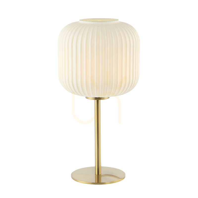 Wyświetl Lampa stołowa E27 MAX 40W Materiał szkło Biały & Mosiądz Przełącznik ON OFF ZAMBELIS Lampa stołowa E27 MAX 40W Materiał szkło Biały & Mosiądz Przełącznik ON OFF ZAMBELIS