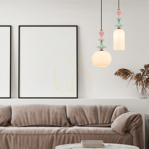 Sprawdź Lampa wisząca Zambelis antyczny mosiądz szkło opalowe E27 1x40W