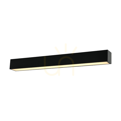 Sprawdź Kinkiet LED Zambelis 15W 3000K czarny mat IP44 60 cm aluminium