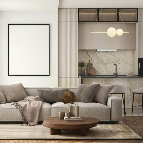 Sprawdź Lampa wisząca LED Zambelis złota matowa szkło opalowe 13W 3000K 62 cm