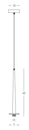 Sprawdź Lampa wisząca LED Zambelis czarna marmur 3W 3000K 40 cm