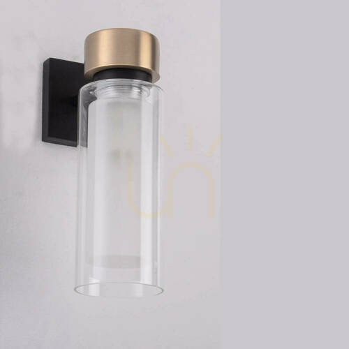 Sprawdź Lampa ścienna E14 piaskowy czarny antyczny mosiądz Ip44 ZAMBELIS