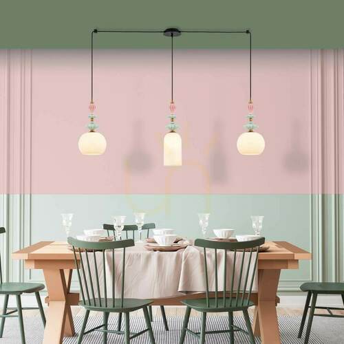 Sprawdź Lampa liniowa 3xe27 metal/ceramika/szkło opalowe ZAMBELIS