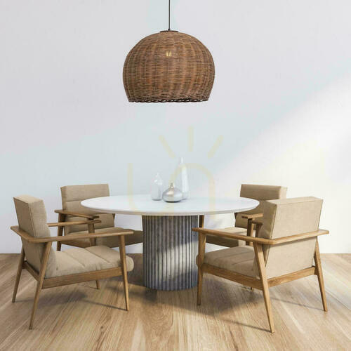 Sprawdź Lampa wisząca Zambelis 22172, bambus brązowy, metal czarny, E27, 65 cm