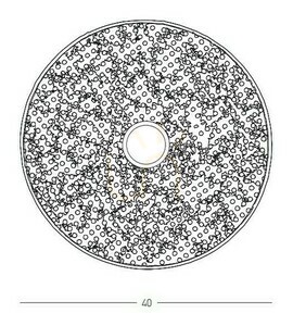 Kinkiet Zambelis Bush czarny/naturalny metal E27 ⌀40 cm small 2