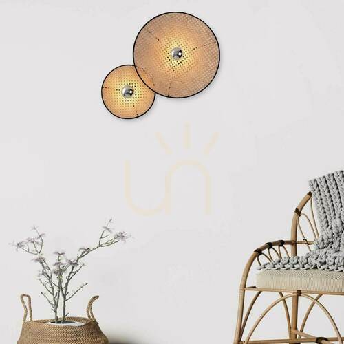 Sprawdź Kinkiet Zambelis Bush czarny/naturalny E27 metal 25 cm