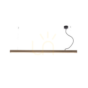 Lampa wisząca LED Zambelis 45W brązowa 141 cm opalowa biała small 1