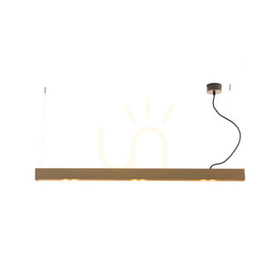 Lampa wisząca LED Zambelis brązowo-złota 54W 142 cm światło góra-dół small 1
