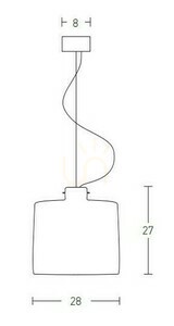 Lampa wisząca Zambelis 1xE27 biała matowa gliniana 28 cm small 2