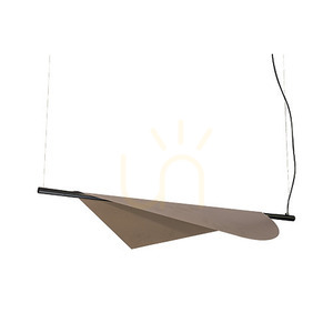 Lampa wisząca LED Zambelis 18W czarno-brązowa 120 cm 3000K small 1