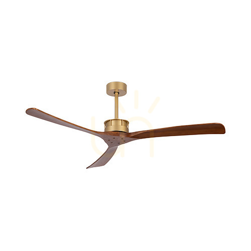 Sprawdź Lampa wisząca Zambelis FAN złota drewno orzechowe 152 cm 230 V