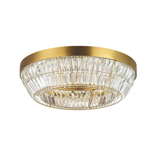 Sprawdź Plafon LED Zambelis 38W 3000K antyczny mosiądz kryształ 60 cm