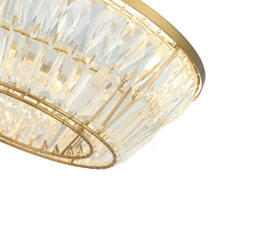 Sprawdź Plafon LED Zambelis 23047, antyczny mosiądz i kryształ, 60 cm, 38 W, 3000 K