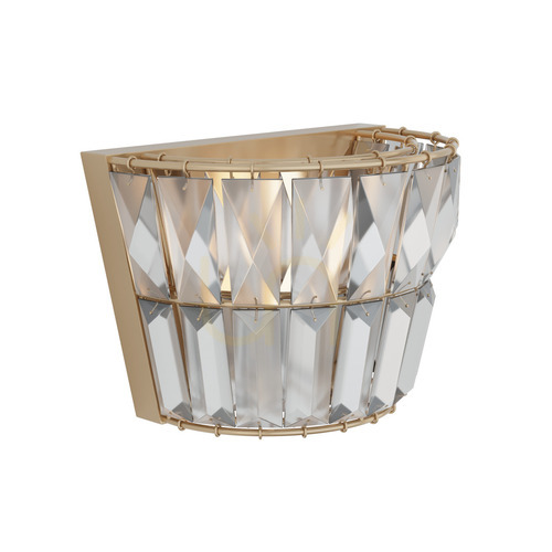 Sprawdź Kinkiet Zambelis 23050 – kryształ, kolor antycznego mosiądzu, G9 LED, 20 cm