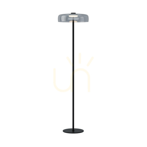 Sprawdź Lampa podłogowa LED 15W 3000k metal-szkło czarny ZAMBELIS