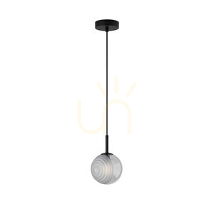 Lampa wisząca Zambelis czarna matowa szkło G9 1x5W 12,5 cm small 1