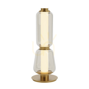 Lampa stołowa LED 7W 3000k metal-szkło, złoty-szampan ZAMBELIS 1 Lampa stołowa LED 7W 3000k metal-szkło, złoty-szampan ZAMBELIS small 1