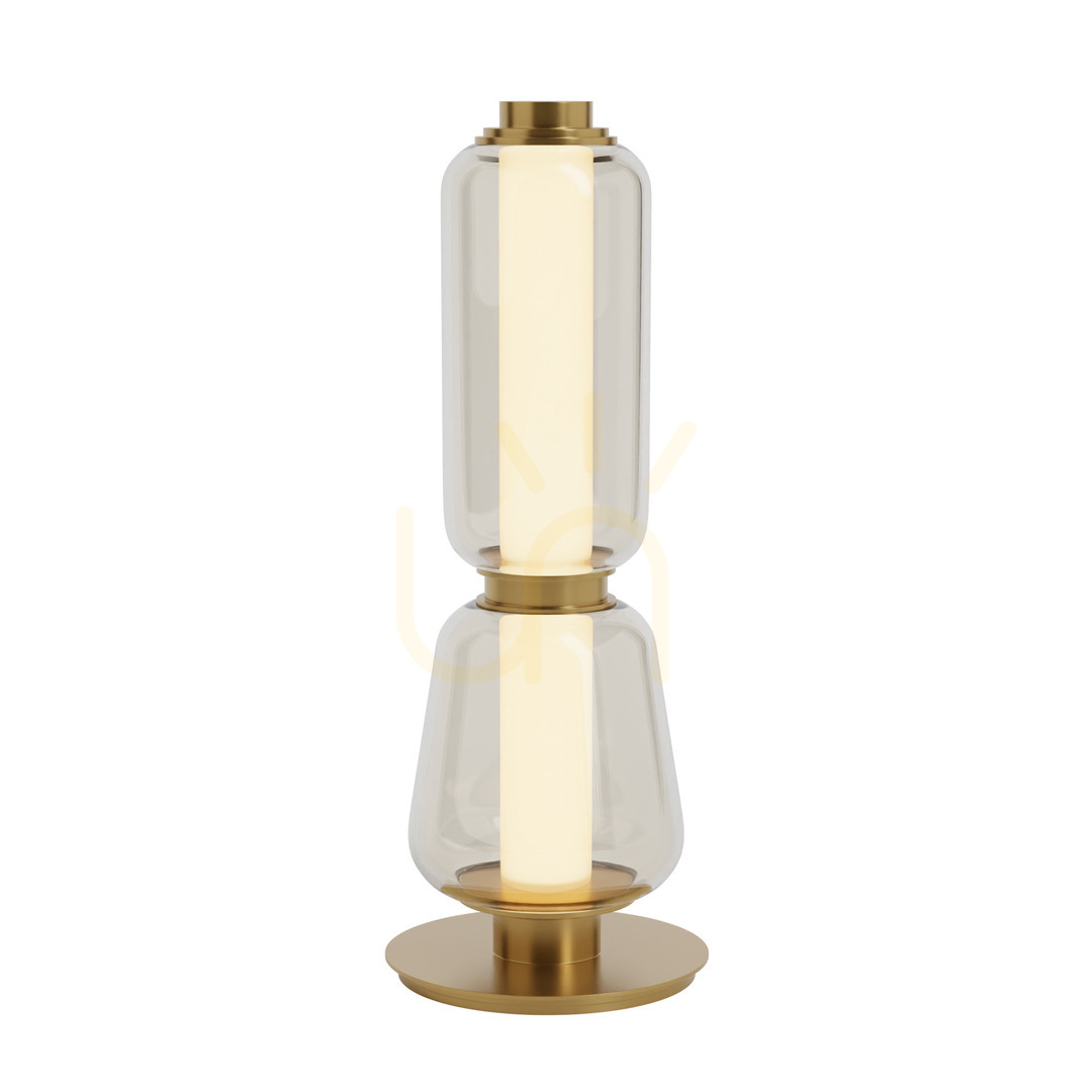 Zobacz Lampa stołowa LED 7W 3000k metal-szkło, złoty-szampan ZAMBELIS Lampa stołowa LED 7W 3000k metal-szkło, złoty-szampan ZAMBELIS