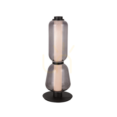 Sprawdź Lampa stołowa LED Zambelis 23061 7 W 3000 K czarna z przydymionym szkłem